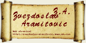 Zvezdoslav Aranitović vizit kartica